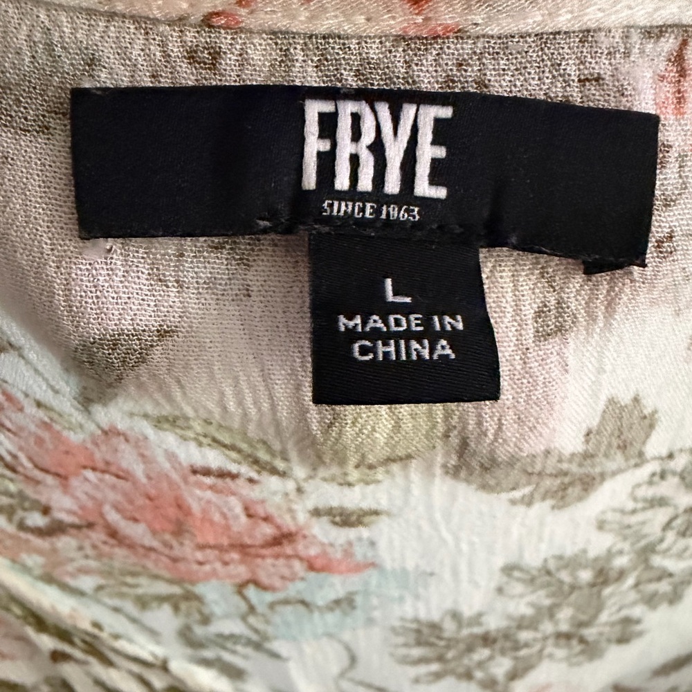 Frye Floral Maxi Dress in Cream and Pink - Picture 2 of 3